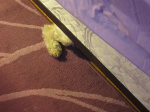 "You can't see me, can you?"