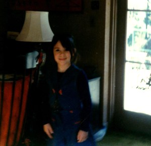 Me in the living room, looking for the light.