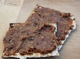 charoset on matzo